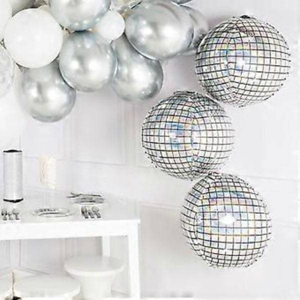 5 ST Dekorationsboll Ballonger Stor Laserfolieballong För Discodansfest Födelsedag