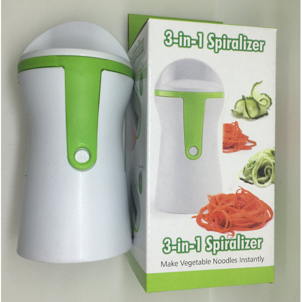 Spiral grønnsakskutter, spaghetti grønnsaksspiralizer for bil