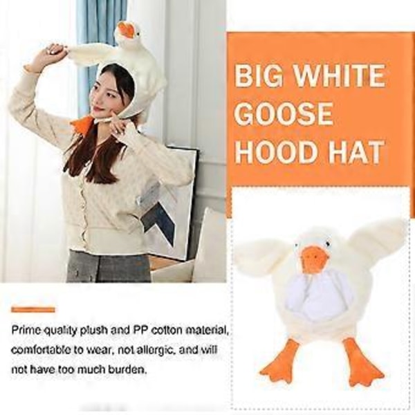 Børnehatte Fest Fotoboks Rekvisitter Svane Plys Hat Svane Plys Legetøj Sød Unisex Dyreøreklap Hat Plys Andehætte