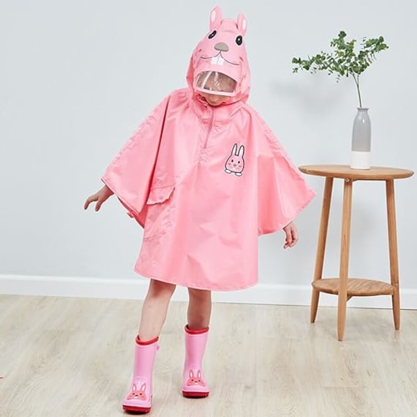 1 stk. Unisex Baby Kids Regnfrakke - Vandtæt Poncho - Vandtæt J