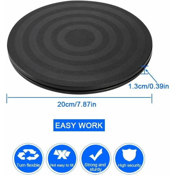 360° Rund Snurrbord Tungt 15kg Roterande Snurrbord med Stål