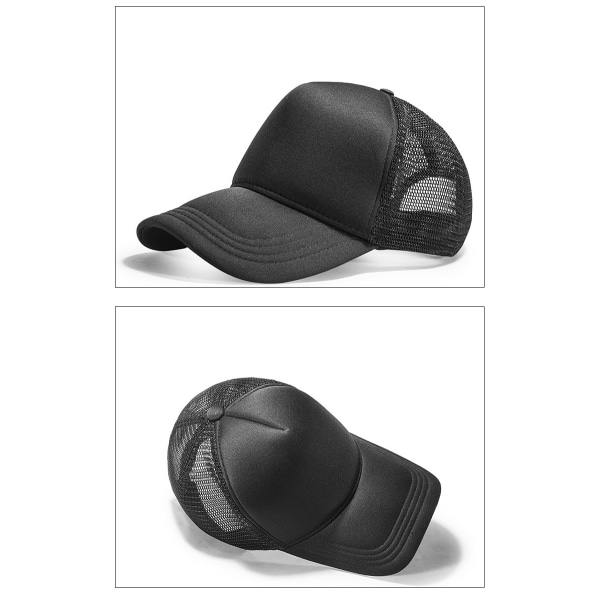 Cap til mænd og kvinder, justerbar, Trucker Cap, blød og behagelig