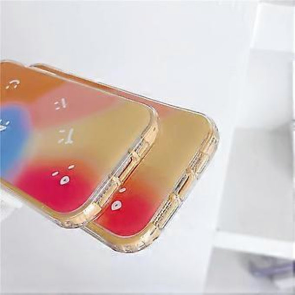 Smiley Gradient Smile Pehmeä iPhone-kuori (Monivärinen, iPhone 11 Pro Max)