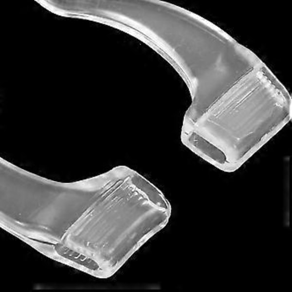 10 par silikon glasögon halkskydd öronkuddar passar för 5mm glasögon (Transparent)