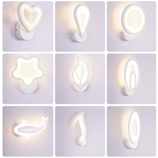 LED-lys, nattlampe ved sengen, enkel stue gang