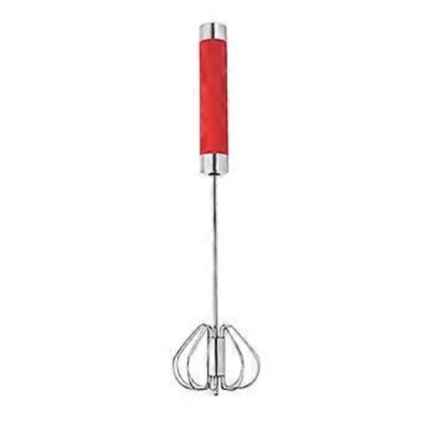 Halvautomatisk piskeris i rustfrit stål, Whizzy Whisk håndtryksmixer til blanding, piskning og omrøring