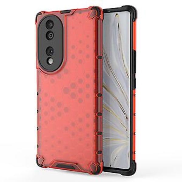 Honeycomb Mobilskal för Honor 70 5G Red