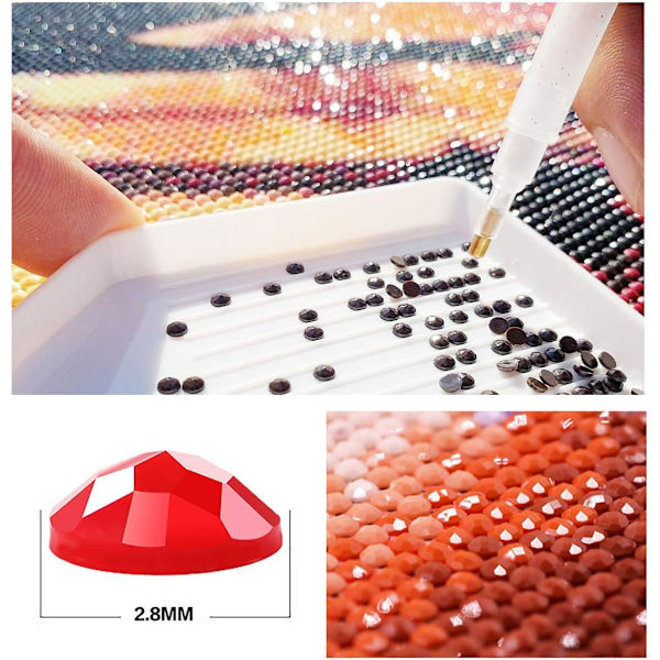 5D Diamantmålning Set F1 Racing Car, DIY Vatten Diamant Broderi
