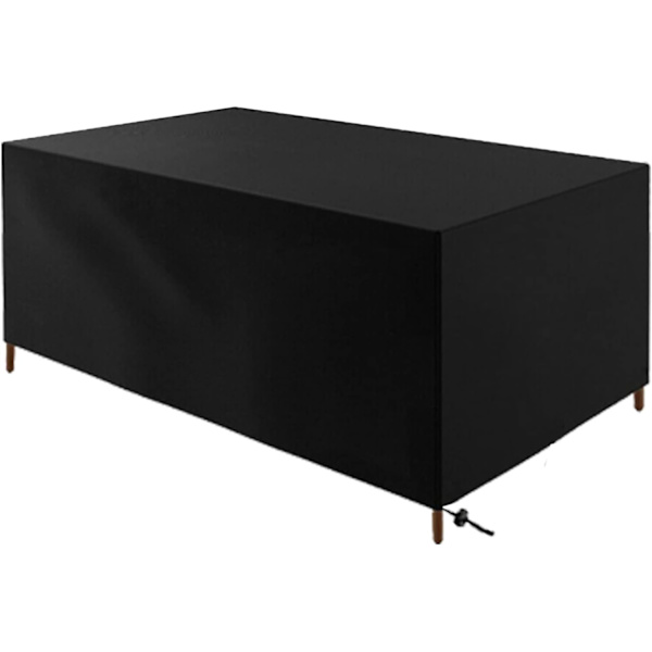 Bordstol Möbelskydd, Heavy Duty Oxford Fabric 420D Trädgårdsmöbelskydd, Svart，110*110*85cm