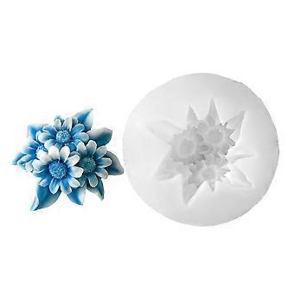 Smuk Blomsterlysform Fleksibel Silikoneform Til At Skabe Elegante Blomsterlys Til Enhver Lejlighed Daisy H0693