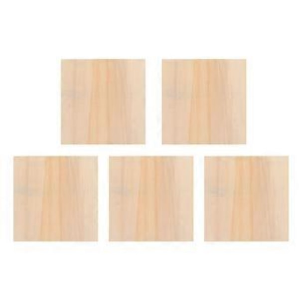 5 stk. Ubehandlede trepanelplater DIY Trerammer Leirefotoholdere