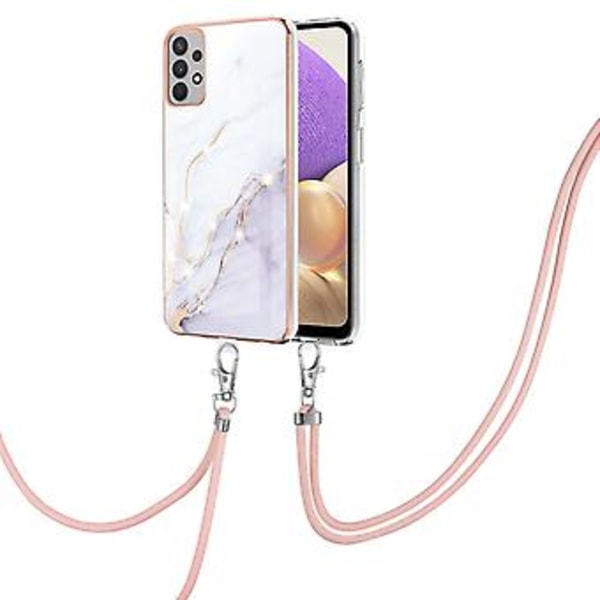 Marmor IMD TPU Mobilskal För Samsung Galaxy A33 5G White 006