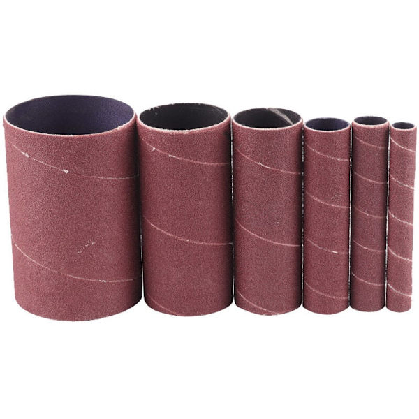 Sæt med 6 Slibeslanger 115mm Korn 120 (12/20/25/38/55/80mm)