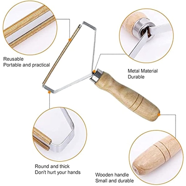 Pakke med 2 lo-fjernere, manuell hårfjerningsbørste, klær