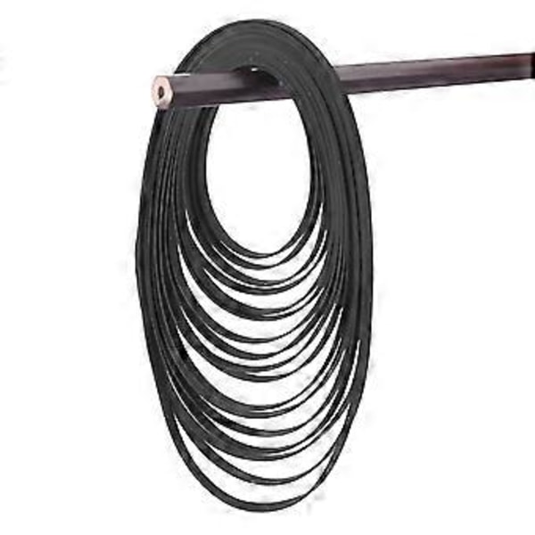 5 st 5 mm skivspelare rem ersättning vikt längd 47-150 mm för RetroVinyl skivspelare för remdrivna skivspelare Fold in half 109mm