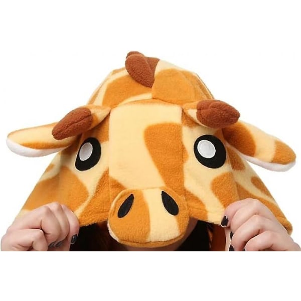 Dyre-hættepyjamas med flere karakterer Jumpsuit Cosplay-kostume.XL.Giraf