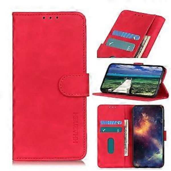 Retro Tekstur Læder Etui Til OnePlus CE 2 Lite 5G Red