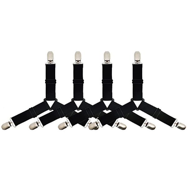 Sengesett Holder Stropper - Trekant - Sort - 4 stk