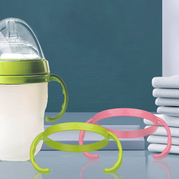 2-pack kompatibla flaskhållare för Comotomo, (rosa och grön