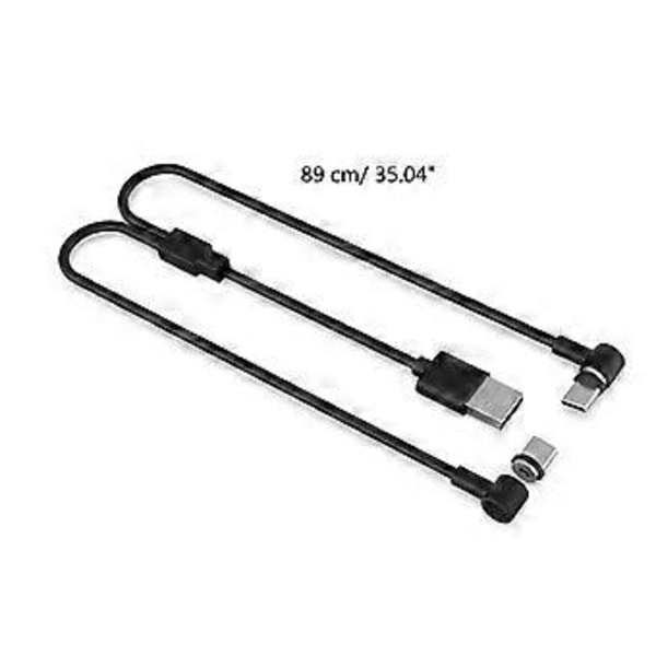 2 i 1 Opladerkabel til Controller Hurtig Opladning Type-C Kabel 90 Graders Magnetisk Opladerkabel Type-C Enhed