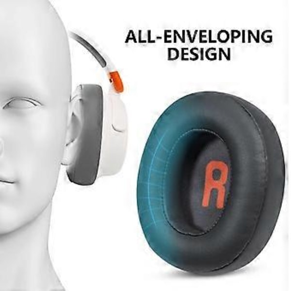Professionelle ørepuder til JR 460NC business-headset, ørepuder med overlegen lydisolering og lang levetid, blå Blue