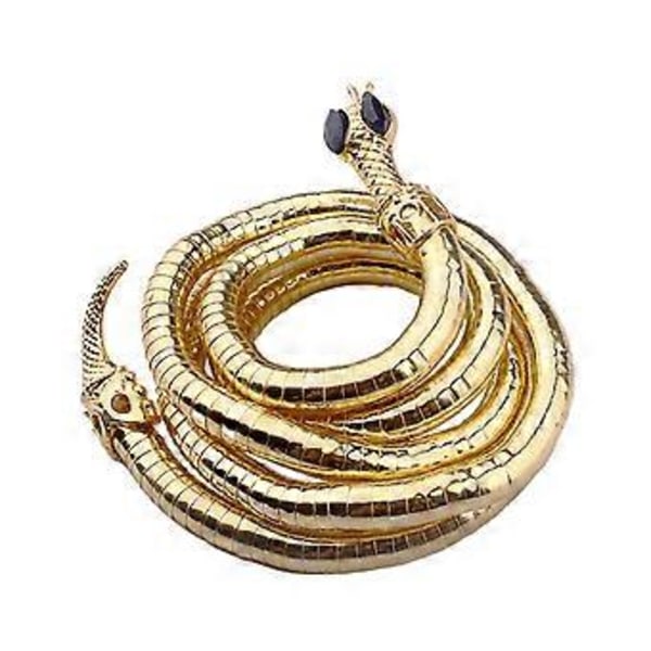 Punk Ormhalsband Unikt Böjbart Ormarmband Flexibelt Flerlagers Metall Ormhalsband Armband Smycken för Kvinnor Gold snake 1
