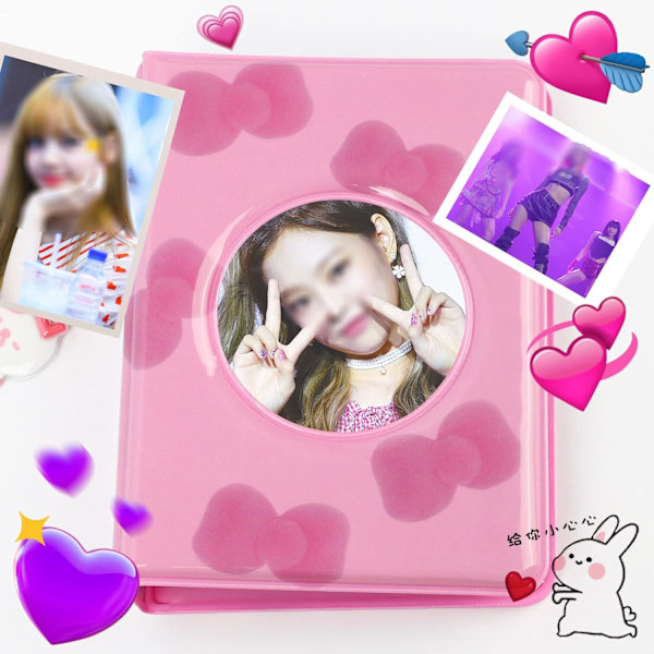 7,6 cm Kpop (Fluga) Instax Mini Fotoalbum, Litet Fotoalbum m
