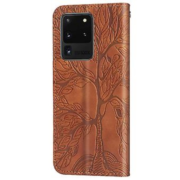 Läderfodral för Samsung Galaxy S20 Ultra Brown