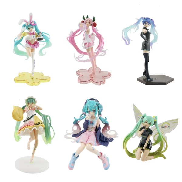 Högkvalitativ version Hatsune Miku handgjord PVC sakura Chuyin docka