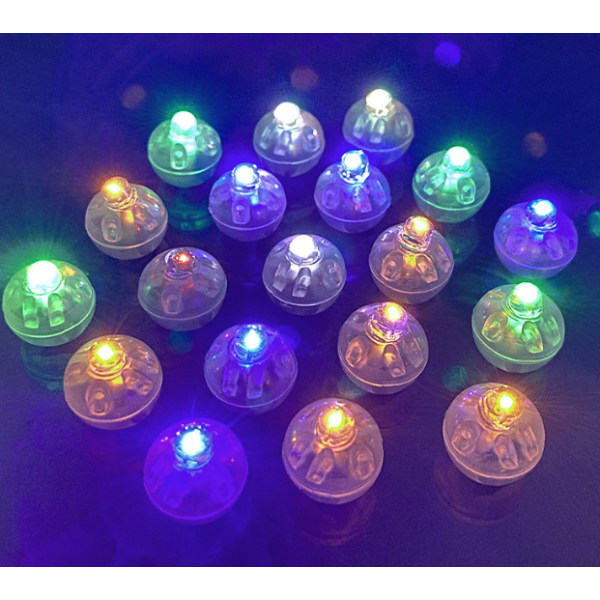 50 stycken, mini LED-lampor, ballonger, vita LED-ballonglampor, w