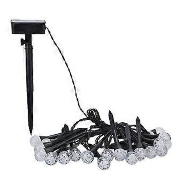 Solcellsdriven trädgårdslampa dekorativ markspik gräsmatta ljusslinga för utomhusgård landskapsdekoration