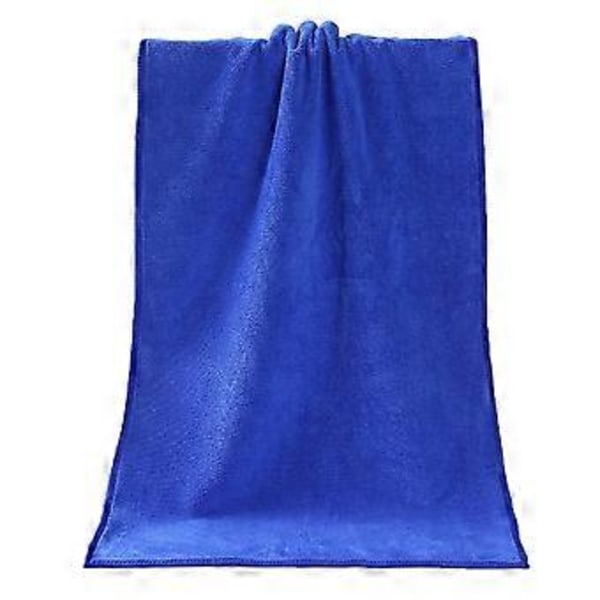 1 st Handduk Dusch Absorberande Superfin Fiber Mjuk Bekväm Handduk Blue