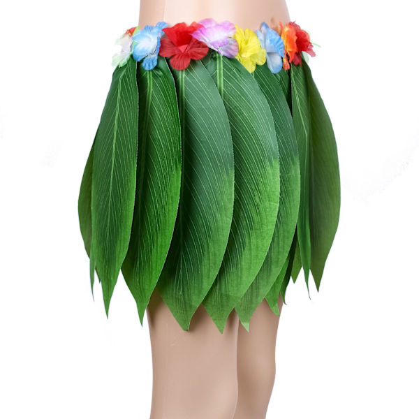 Pojkar Flickor Hawaiian Flowers Leaf Grass Kjolar Garland kostym Set