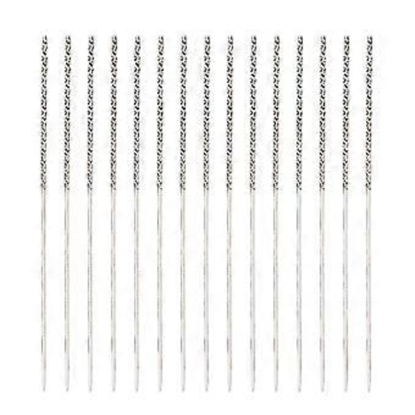 15x/Set Reparationsverktyg för Sömnad Lagning Nål Läderhantverk Sömnadssöm Nål Lagning Verktyg för Stickade Tyger 1.2x76