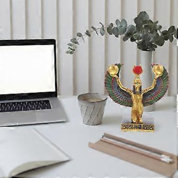 Gudinde Isis Ornament Dekorativ Ægyptisk Stil Bordpynt Gudinde Figur Souvenir