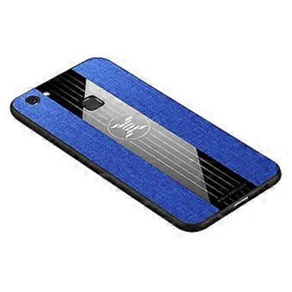 Ompeleva kangas, iskunkestävä TPU-kotelo vivo V7 / Y75 -puhelimelle Blue