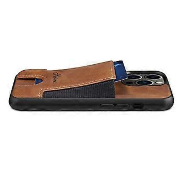Slimmat Kortfodral Designat för iPhone11 - Plånboksfodral med Korthållare - Skyddande/Reptåligt - Kompatibelt med Apple iPhone Red iPhone11