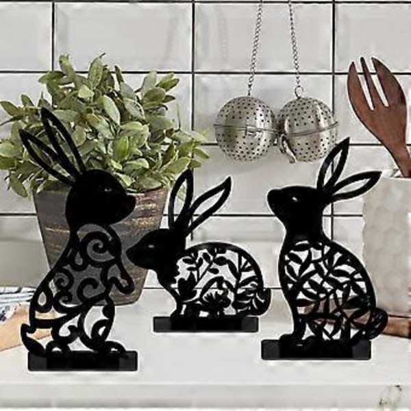Påsk Tredimensionell Akryl Bordsdekoration Utskurna Ornament