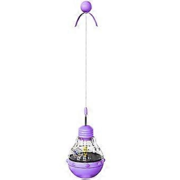 3 i 1 Interaktiv Kattleksak, Interaktiv Kattleksak med Retsticka och Godisautomat, Kattleksak Lila Purple