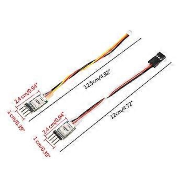 RC-auto lelu LED-lampun ohjain valokytkin 1:10 RC-telaketjuauto LED-valonohjauspaneelijärjestelmä TRAX4 SCX10:lle 1.5 plug