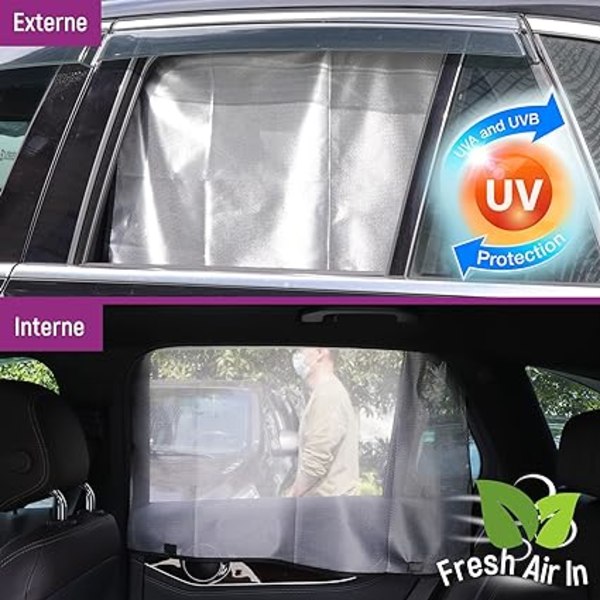 Baby Car Sun Shade, Magnetic Side Window Sun Shade, 2023 (Curved