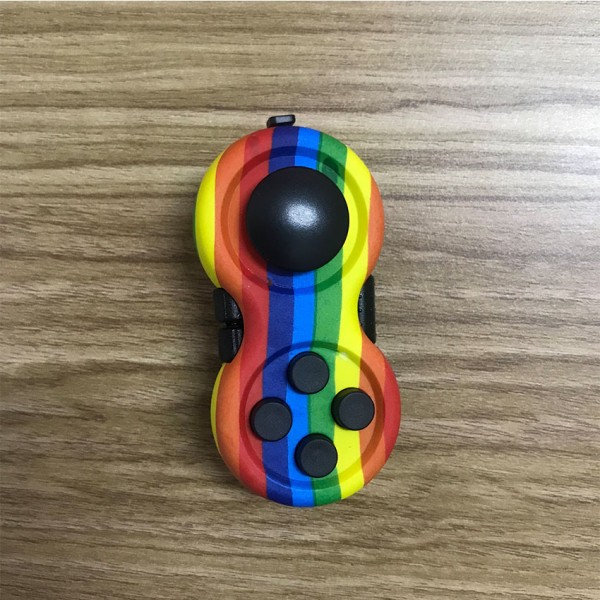 (Graffiti + Rainbow)8 Function Fidget Toy Cube Controller Stressi
