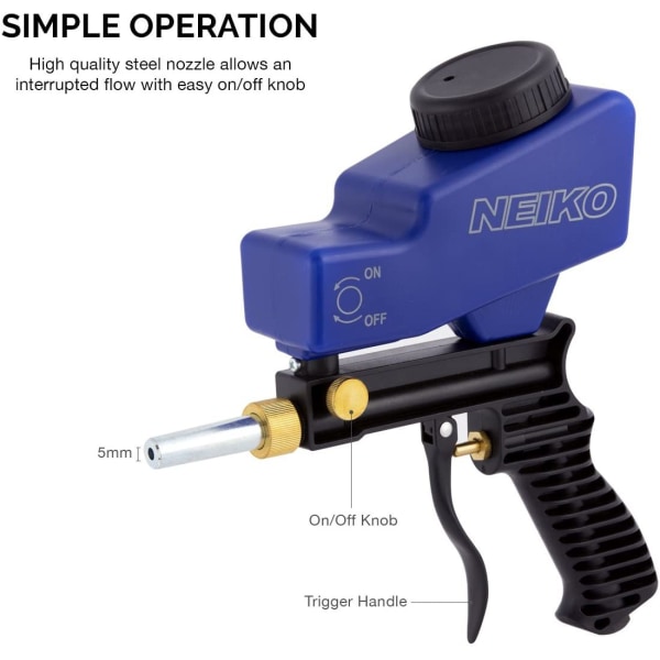 Mini malingsprøytepistol - rustfritt stål