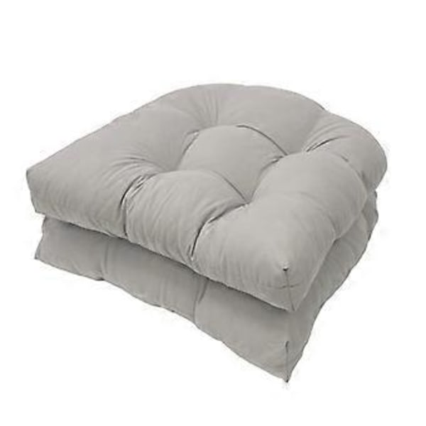 Utesoffa Kuddar Set om 2, Patio Möbel Golvkuddar light grey