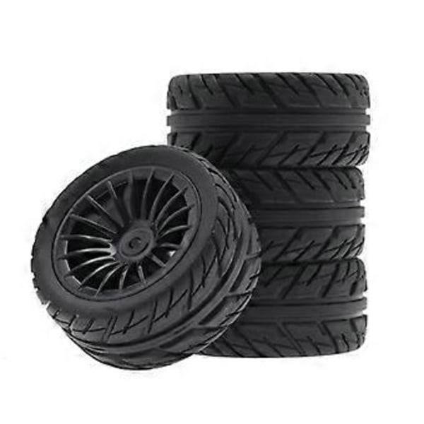 4 stk. Gummidæk Hjul til SG1603 SG1604 SG1605 UDIRC UD1601 UD1602 UD1603 UD1604 1/16 RC Bil U