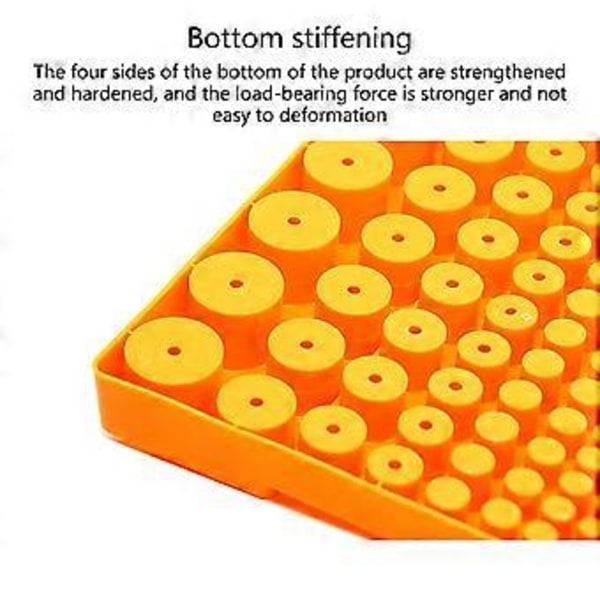 Multifunksjonell Drillholder 131 Hull Verktøyholder for 4-32mm Fresekutter Bor Oppbevaringsboks Verktøyorganiseringsstativ Blå Blue