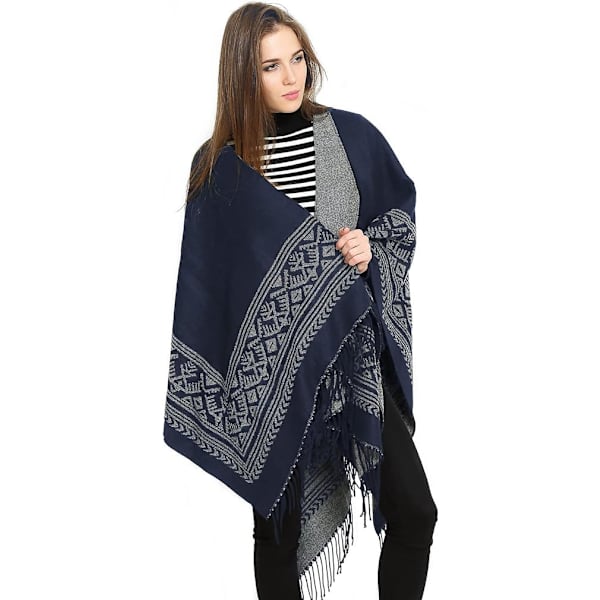 1 kpl Viitta Huivi Elegantti Lämmin Neliö Syksy ja Talvi Naiset Navy B