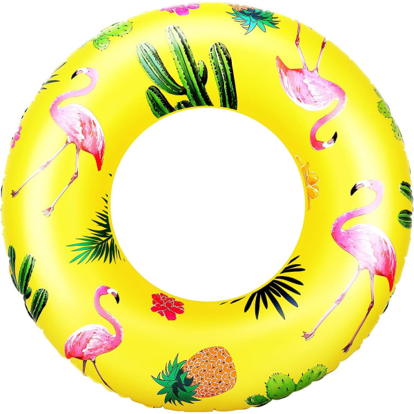 Oppustelig poolbøje, flamingo-formet svømmering, oppustelig F