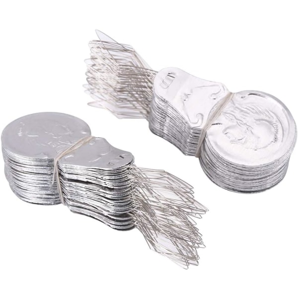 100x Silver Tone Trådögla DIY Nålträdare Söm Insättning