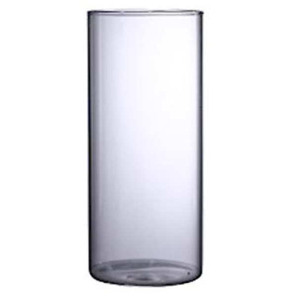 Klar Glasvas Blomvas Minimalistisk Glasvas Cylinderformad Blomvas för Bröllop Vardagsrum Dekorativ Gåva 6.5x15cm